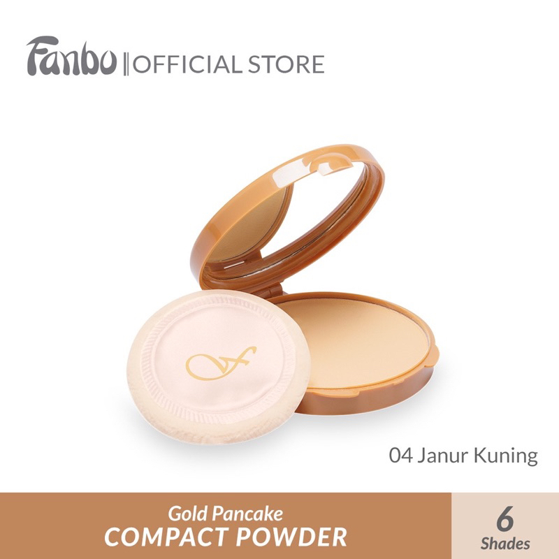 Jual Fanbo Compact Powder Gold | Shopee Indonesia