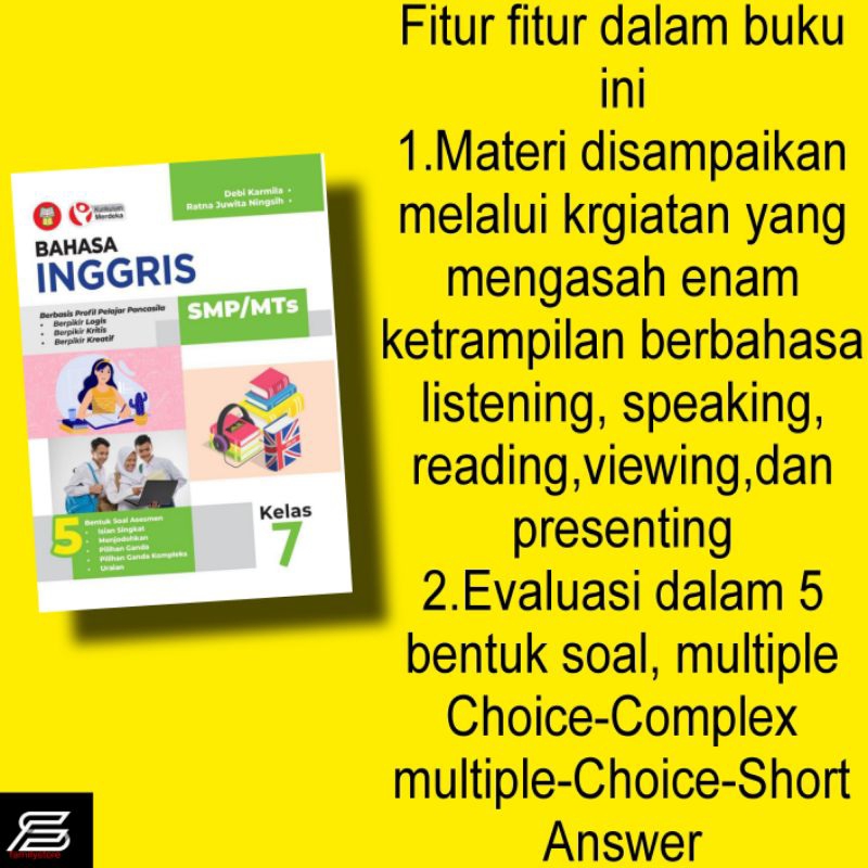 Jual BUKU BAHASA INGGRIS SMP/MTS KELAS VII/7 KURIKULUM MERDEKA | Shopee ...