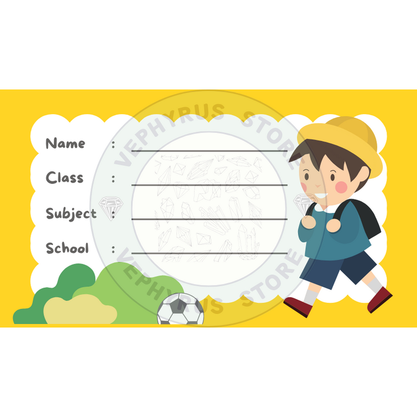 Jual Sticker Label Buku Premium - Stiker Mapel - Stiker Buku Sekolah ...