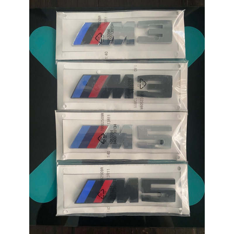 Jual Emblem BMW M3 M5 M Power Black Matte Hitam Doff Black Glossy ...