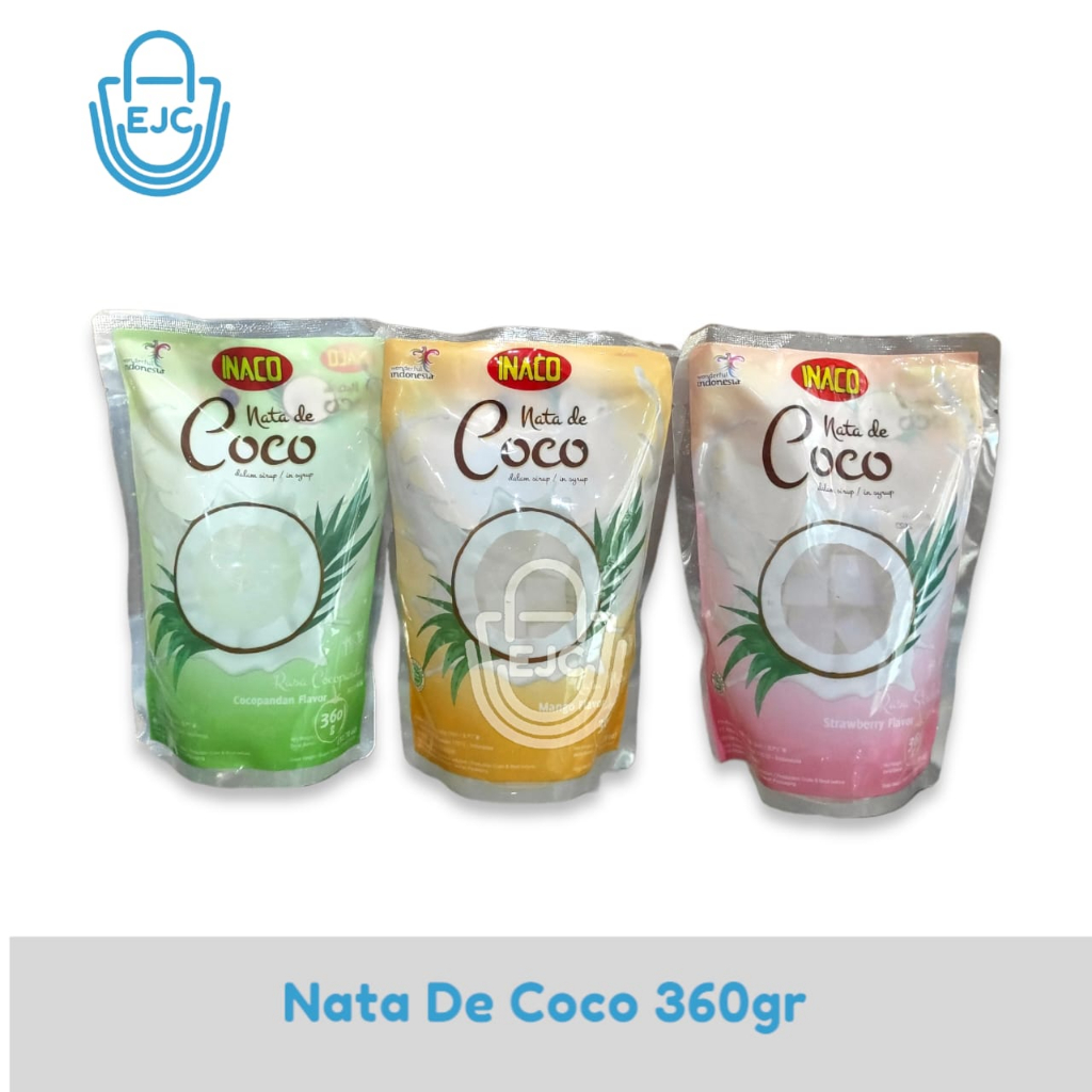 Jual Inaco Nata de Coco Kemasan Pouch 360gr Varian Rasa | Shopee Indonesia