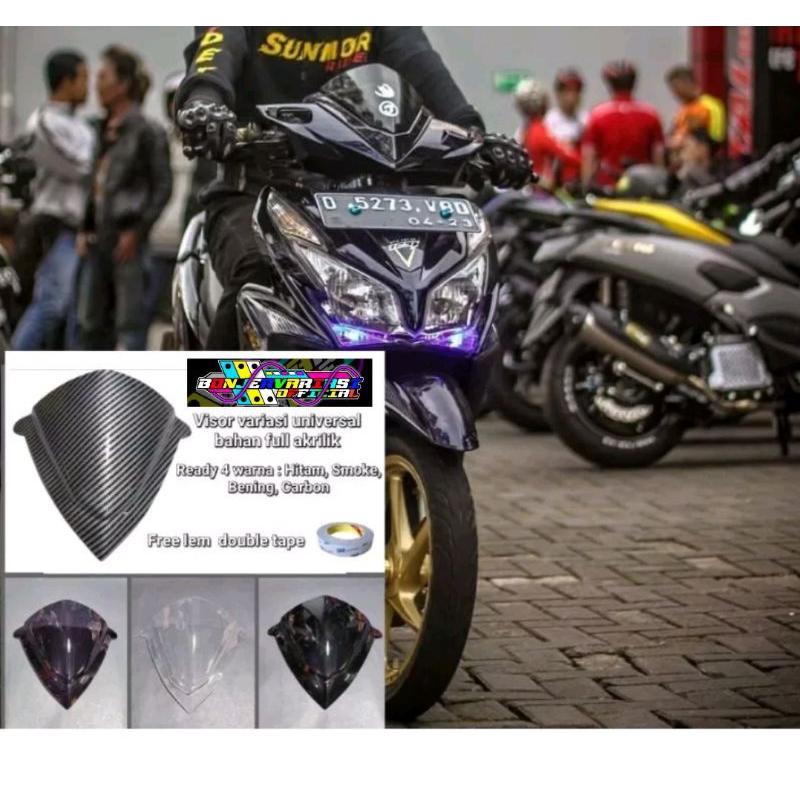 Jual Visor winsil custom variasi universal pnp honda vario 125 old