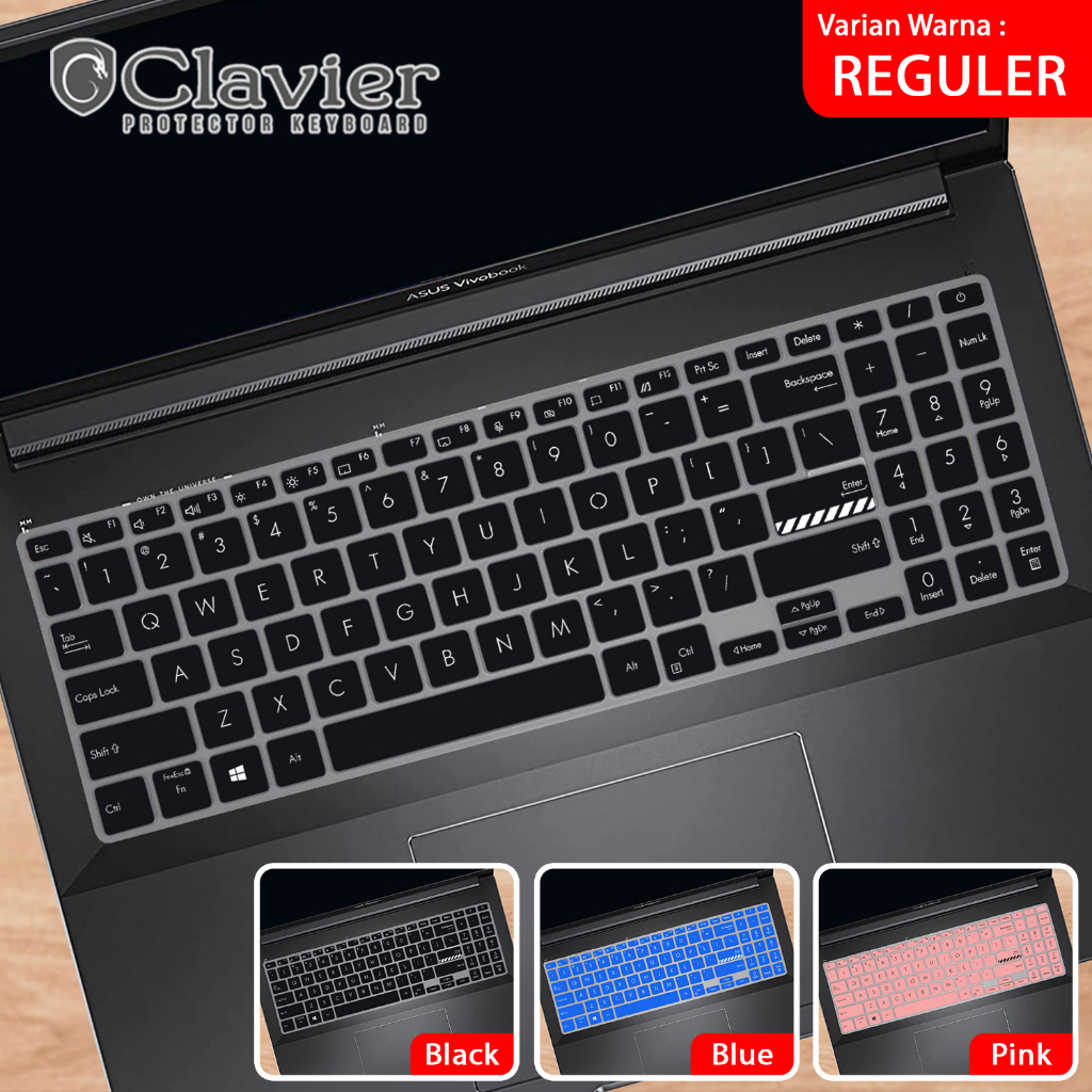 Cover Keyboard Screen Protector Garskin Laptop Anti Gores Asus VivoBook 15  A1502 A1502Z A1502ZA X1502 X1502Z X1502ZA Cooskin Anti Glare Bening Karbon
