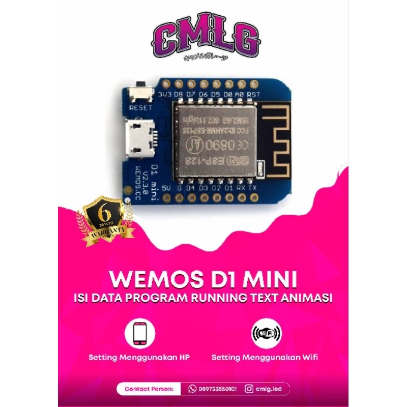 Jual Controller Wemos D1 Mini Siap Pakai sudah isi data program ...