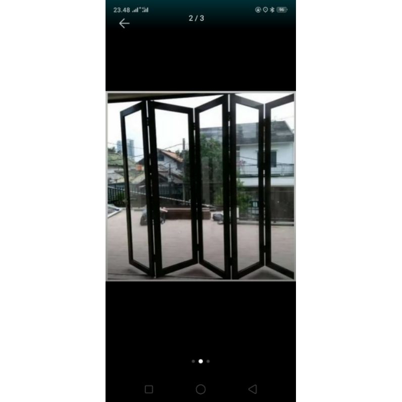 Jual Pintu Lipat Kaca Aluminium Ruangan Rumah Shopee Indonesia