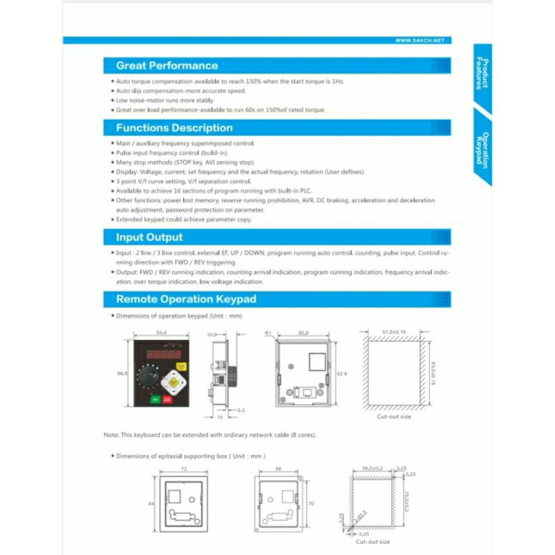Jual SANCH Inverter S600-4T2.2G, 2.2kW 3HP 380-460V | Shopee Indonesia