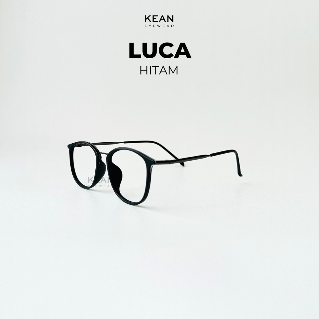 Jual LUCA - FRAME KACAMATA OVAL BULAT | Shopee Indonesia