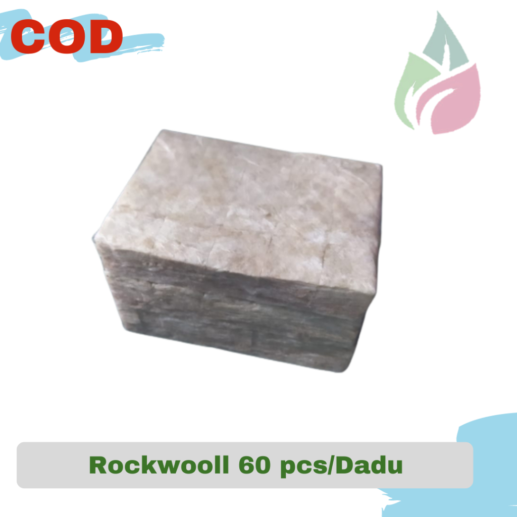 Rockwooll hidroponik media tanam siap pake 60 pcs