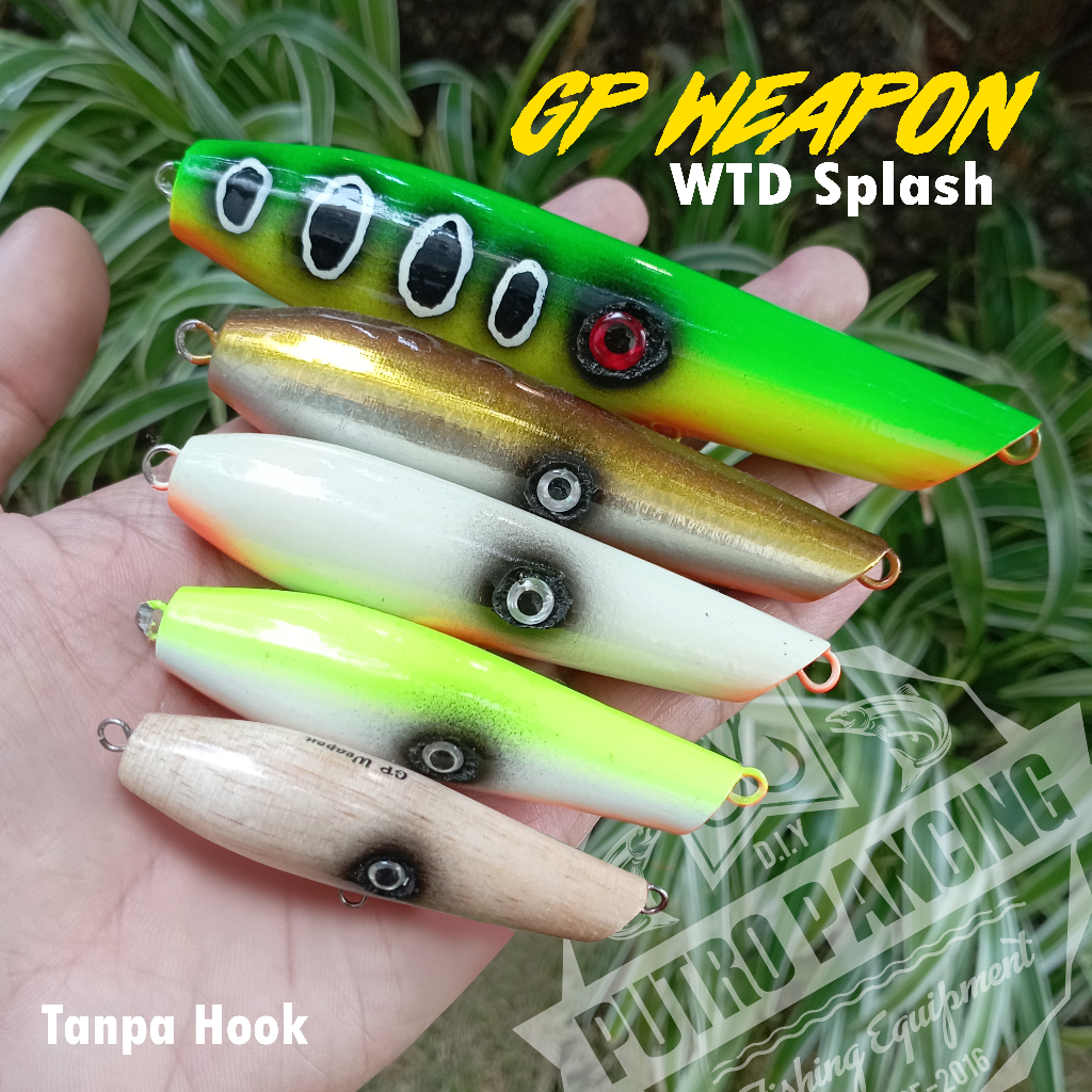 Jual Lure GP WEAPON WTD Splash Handmade Kayu | Shopee Indonesia