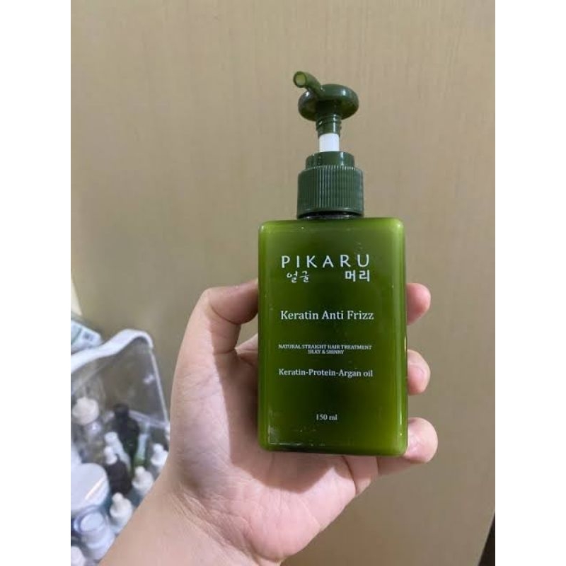 Jual PIKARU 150 ml anti frizz keratin pelurus rambut hair treatment ...