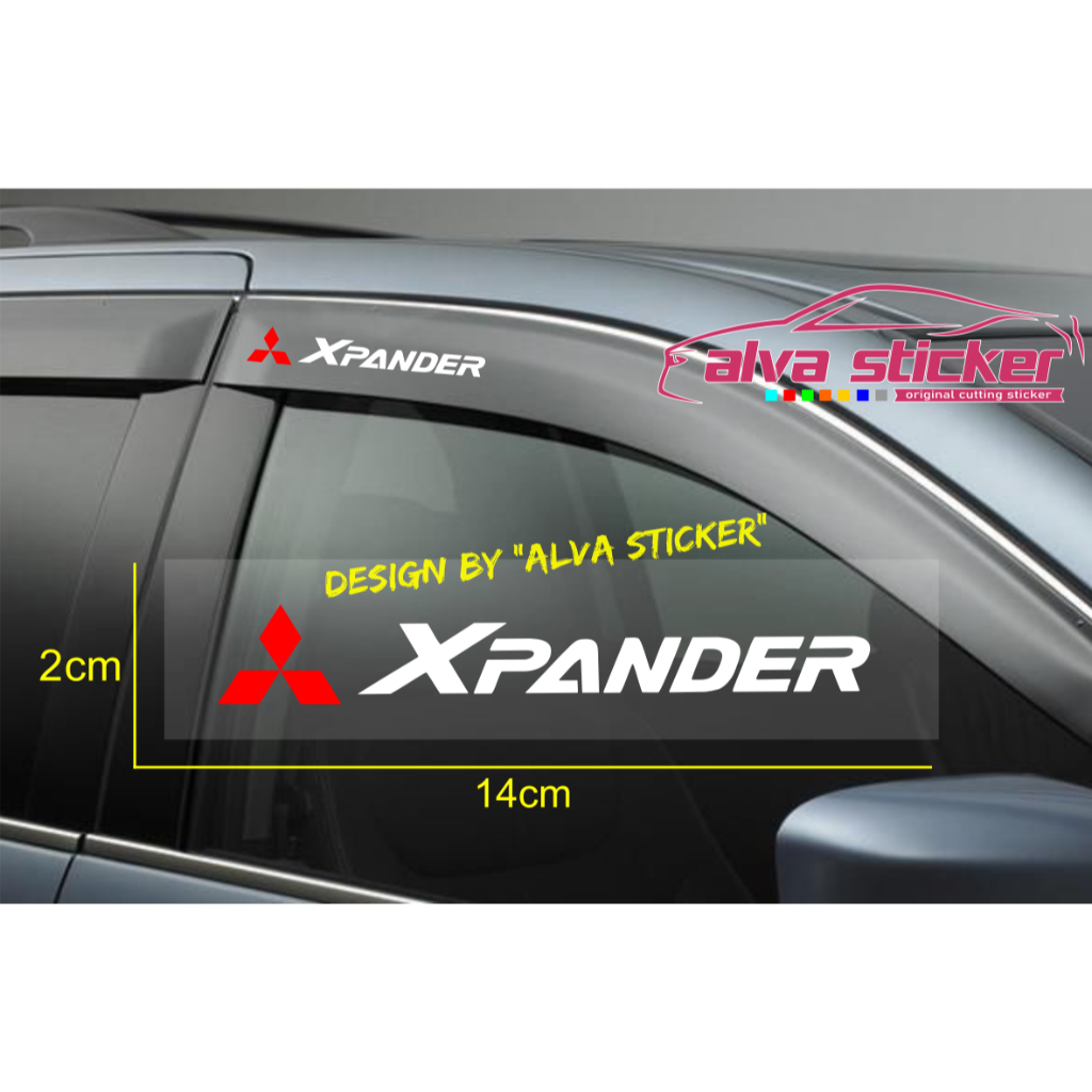 Jual best sticker xpander cutting stiker talang air mobil mitsubishi ...