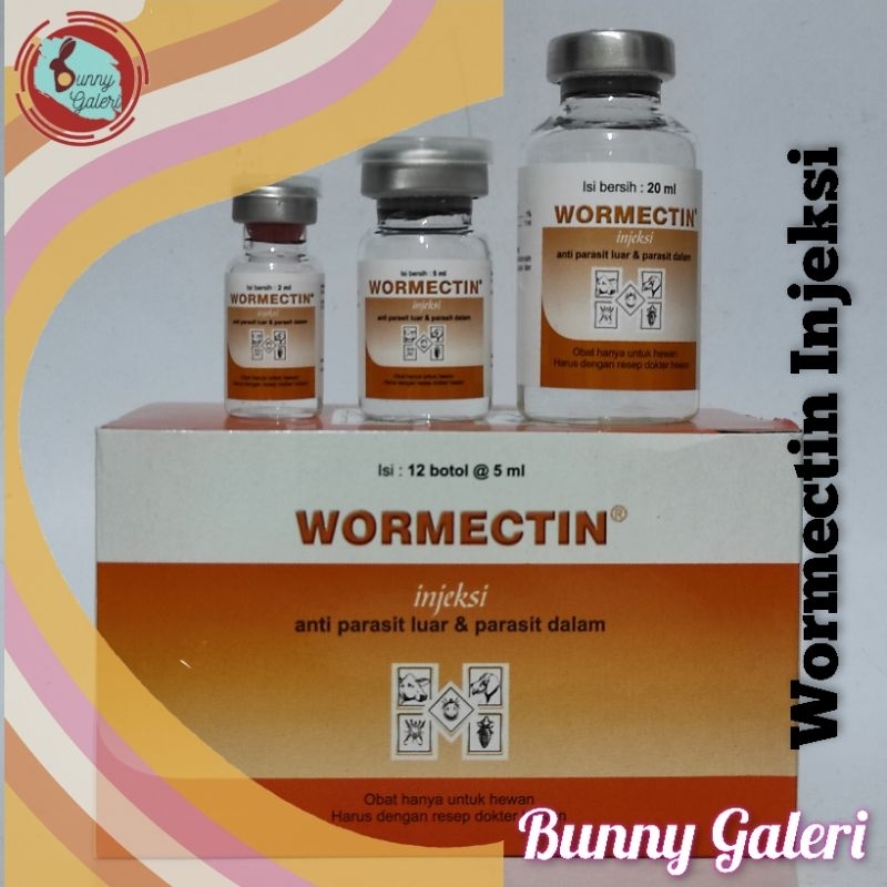 Jual WORMECTIN kemasan 2 ml. Untuk mengobati ektopatasit (Scabies) dan ...