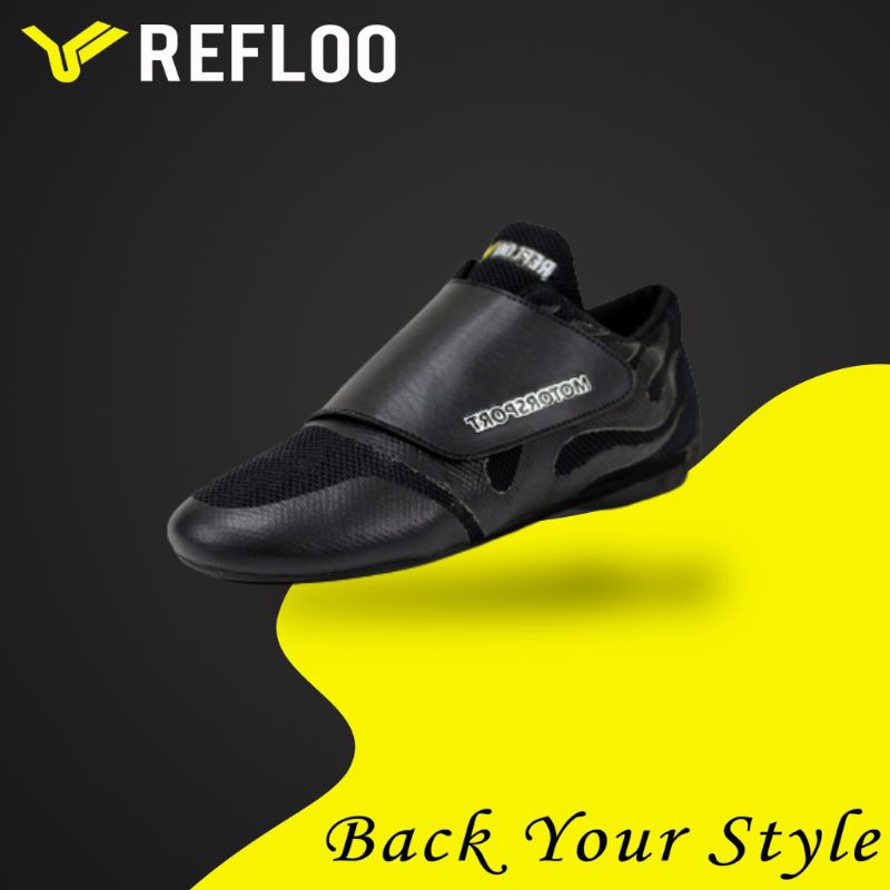 Jual refloo Sepatu Slipon Motorsport Pria New Model Kasual - Black ...
