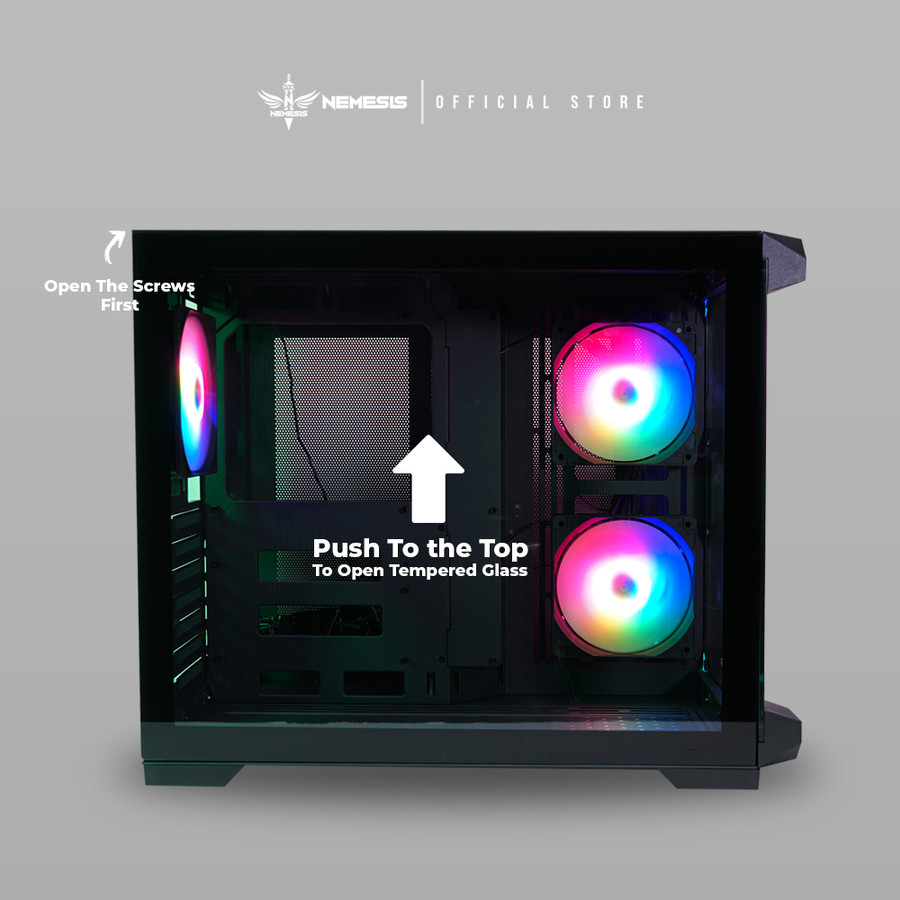 Jual CASING GAMING NYK NEMESIS T80 RUBIX + 6 FAN RGB | Shopee Indonesia