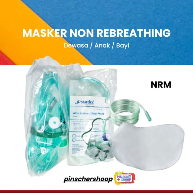 Jual Masker Oksigen NRM Oxygen Mask Non Rebreathing / Pcs | Shopee ...