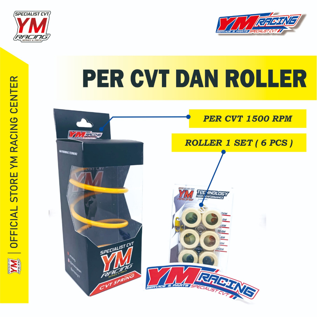 Jual PAKET PER CVT 1500 RPM PLUS ROLLER ISI 6 BUTIR / UNTUK SEGALA ...