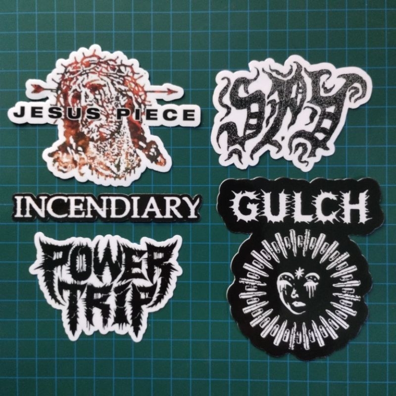 Jual Sticker Pack Band Hardcore vol. 3 (Jesus Piece Gulch Power Trip ...