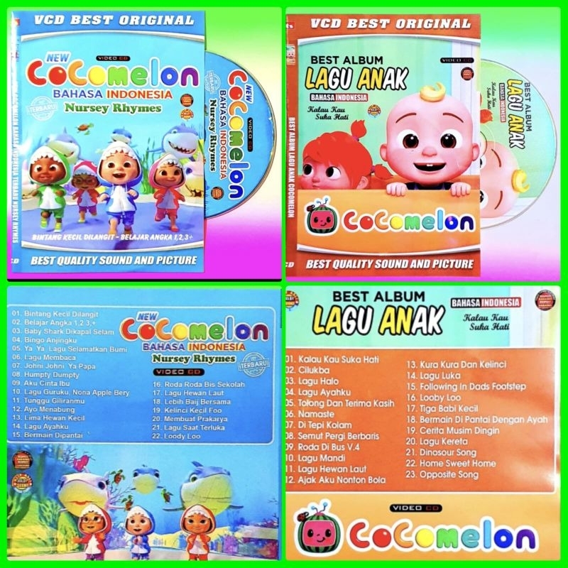 Jual KASET VCD COCOMELON BAHASA INDONESIA-KASET DVD LAGU COCOMELON ...