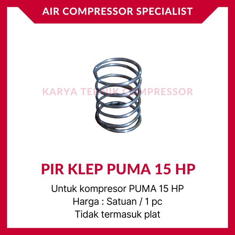 Jual Pir Klep Kecil Valve Spring Kompresor Udara PUMA 15 HP | Shopee ...