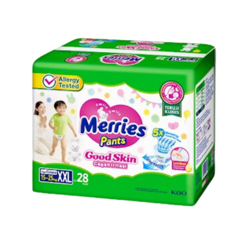 Jual MERRIES PANTS GOOD SKIN BABY DIAPERS XXL 28 POPOK CELANA POPOK ...