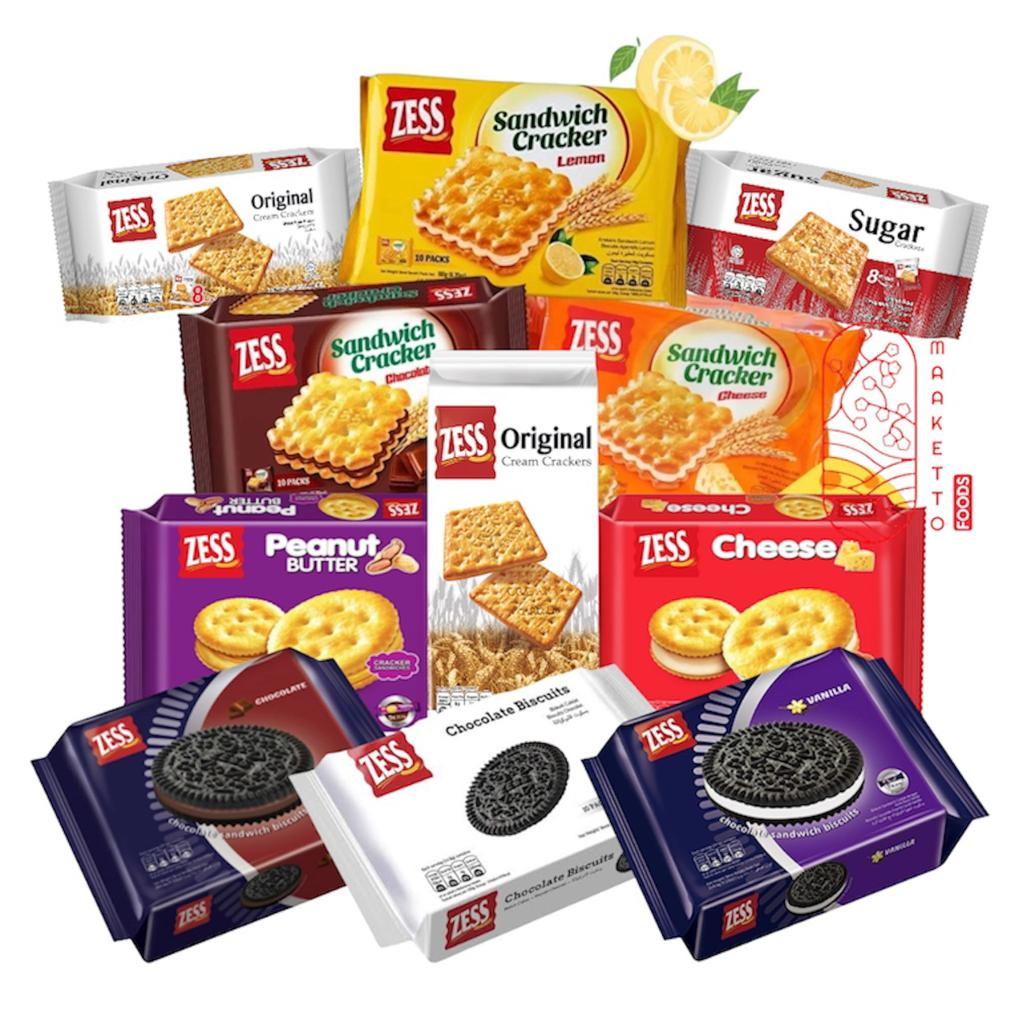 Jual Zess Original Cream Cracker / Zess Biskuit Sandwich Cracker Lemon