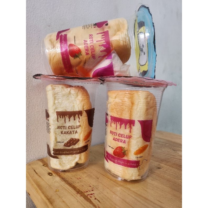 Jual ECER Es Roti celup viral enak coklat strawberry kakara adera roti