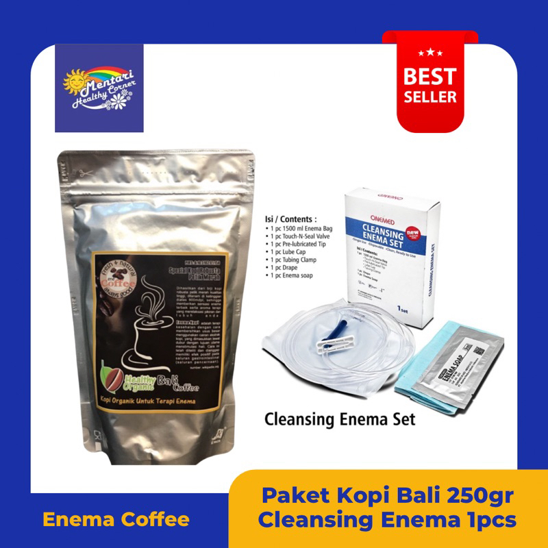 Jual PAKET KOPI ENEMA Bali 250Gram & Cleansing Set 1pcs | Shopee Indonesia