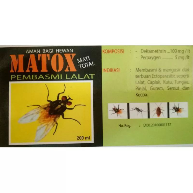 Jual MATOX SPRAY 200ML OBAT PEMBASMI & PENGUSIR LALAT CAPLAK KUTU ...