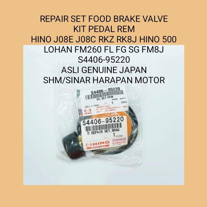 Jual REPAIR KIT BRAKE VALVE S440695220 REPAIR SET BRAKE HINO 500 J08E J08C HINO LOHAN FM FL FG