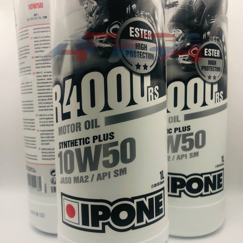 Jual IPONE R4000 RS 10W40 10W50 - Oli MESIN MOTOR 4T SYNTHETIC ESTER 1L ...