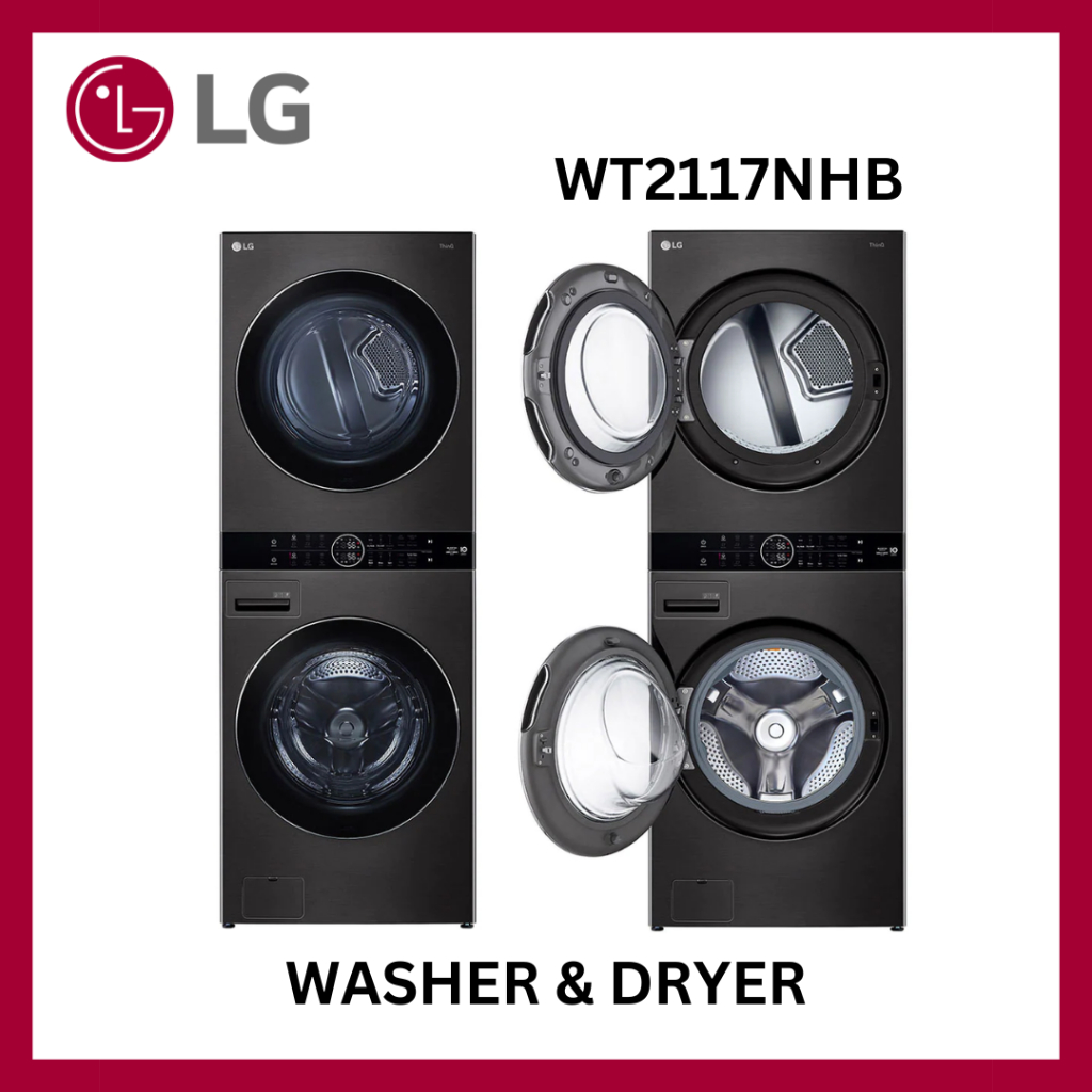 Jual Lg Mesin Cuci Washer And Dryers 21 Kg Washtower Wt2117nhb Shopee Indonesia 0527