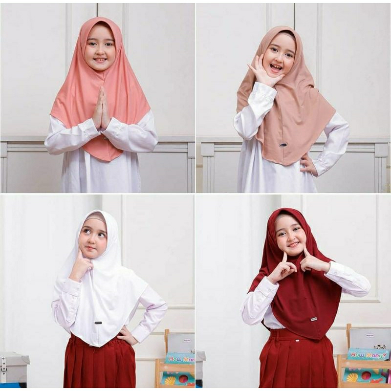 Jual HIJAB INSTAN ANAK PAD JILBAB SEKOLAH ANAK SD | Shopee Indonesia