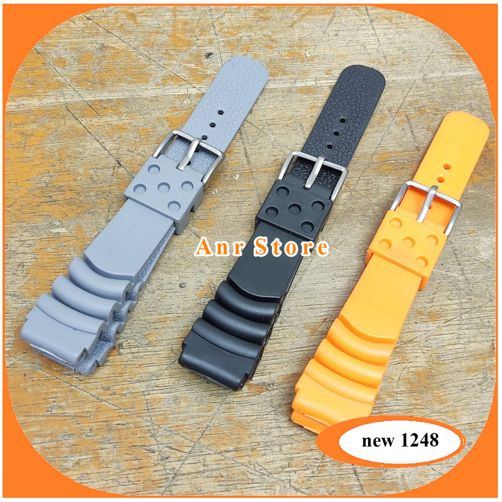 Jual Mm Seiko Strap Tali Jam Tangan Karet Silicon Mm Mutu Bagus Shopee Indonesia