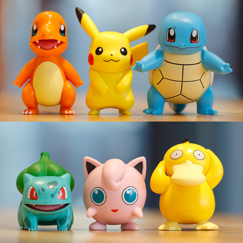 Jual 1 Pc ACTION FIGURE POKEMON PIKACHU CHARMANDER JIGLYPUFF SQUIRTLE ...