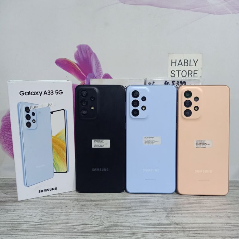 Jual SAMSUNG A33 5g 8/128 8/256 SECOND FULLSET | Shopee Indonesia