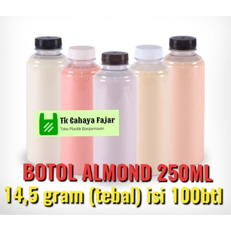 Jual BOTOL ALMOND 250ML Banjarmasin 14,5 isi 100 (1bal) | Shopee Indonesia