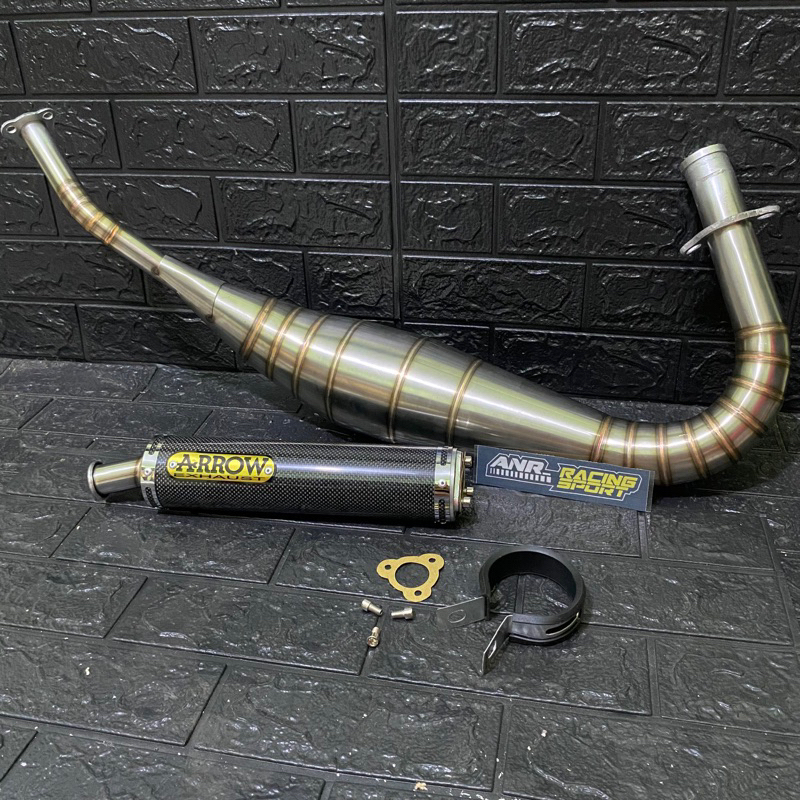 Jual Knalpot Rx King Repsol Arrow Carbon asli fiber | Shopee Indonesia