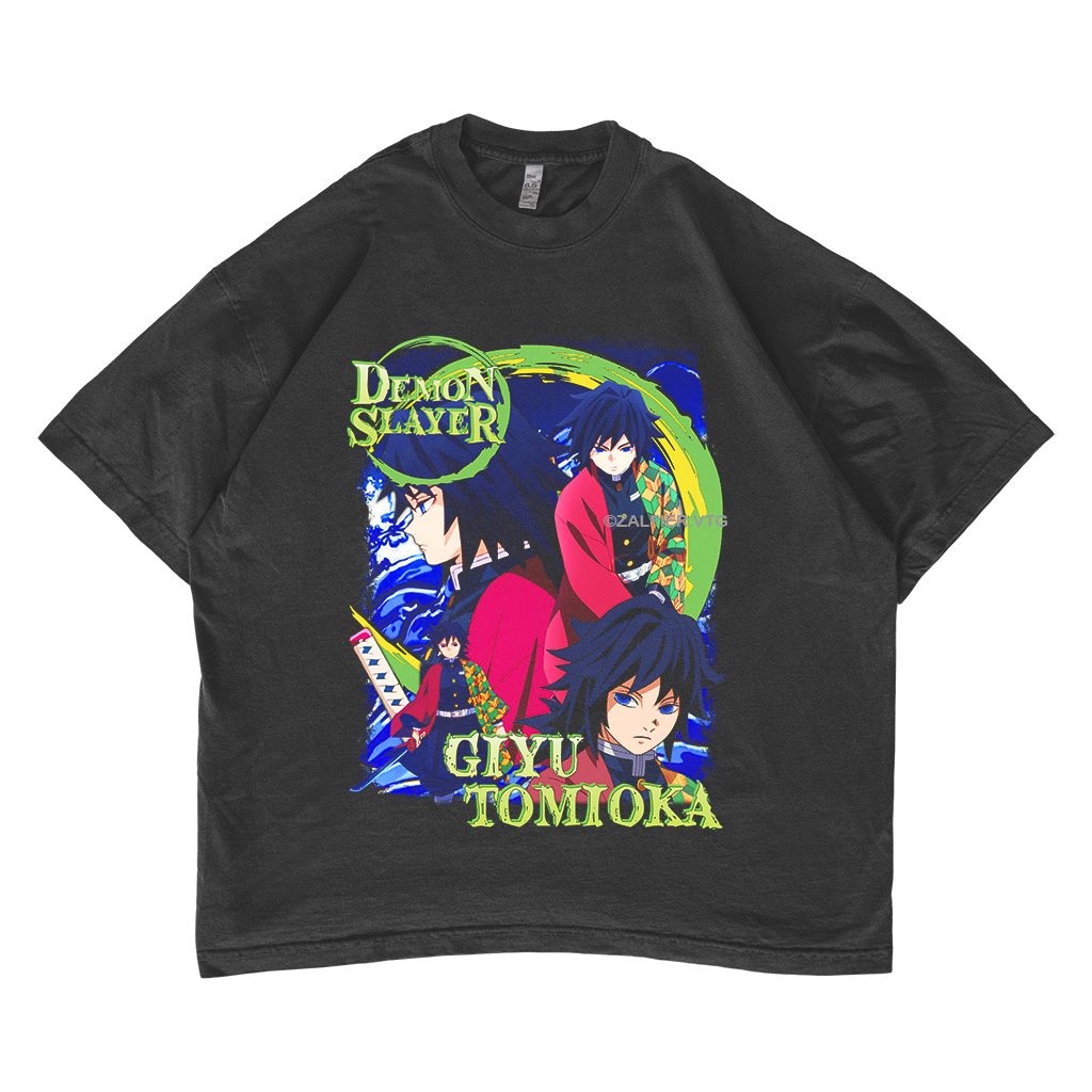 Jual Kaos Demon Slayer Tomioka Giyuu - Baju Anime - Oversized T-shirt ...