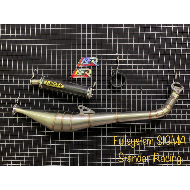 Jual Knalpot Yamaha Sigma model Standar Racing Stainless karbon Arrow ...