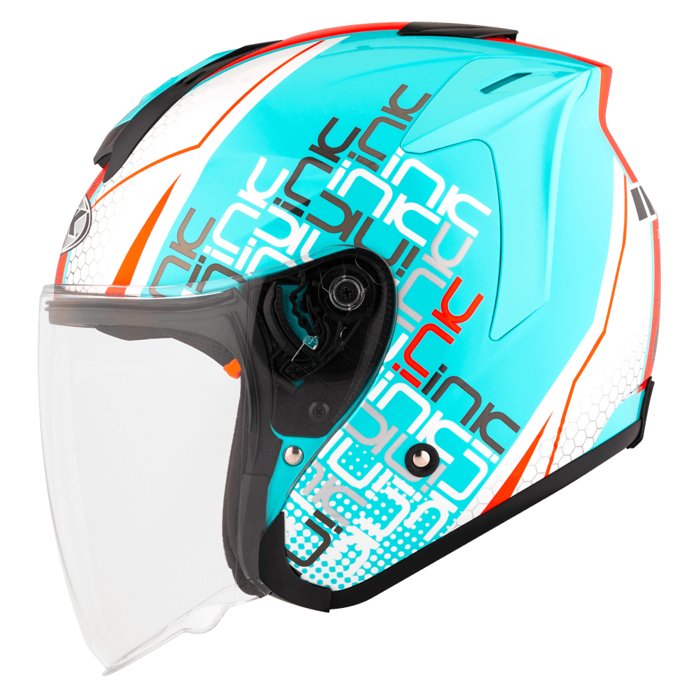 Jual HELM INK DYNAMIC #4 - AQUA BLUE FUXIA | Shopee Indonesia