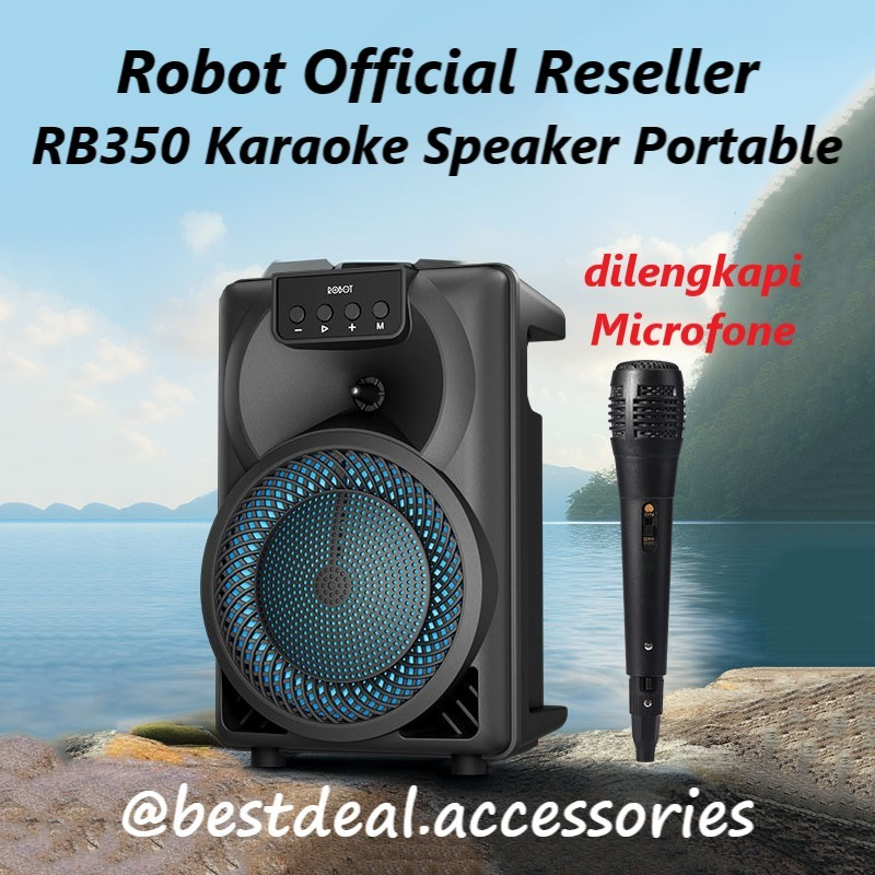 Jual Robot RB350 Portable Bluetooth 5.3 Karaoke RGB Speaker ...