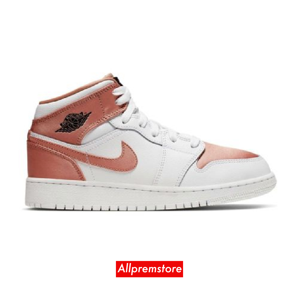 jordan 1 mid white rose gold