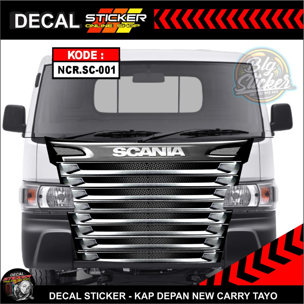 Jual STIKER SCANIA MOBIL PICKUP NEW CARRY DECAL STICKER | Shopee Indonesia
