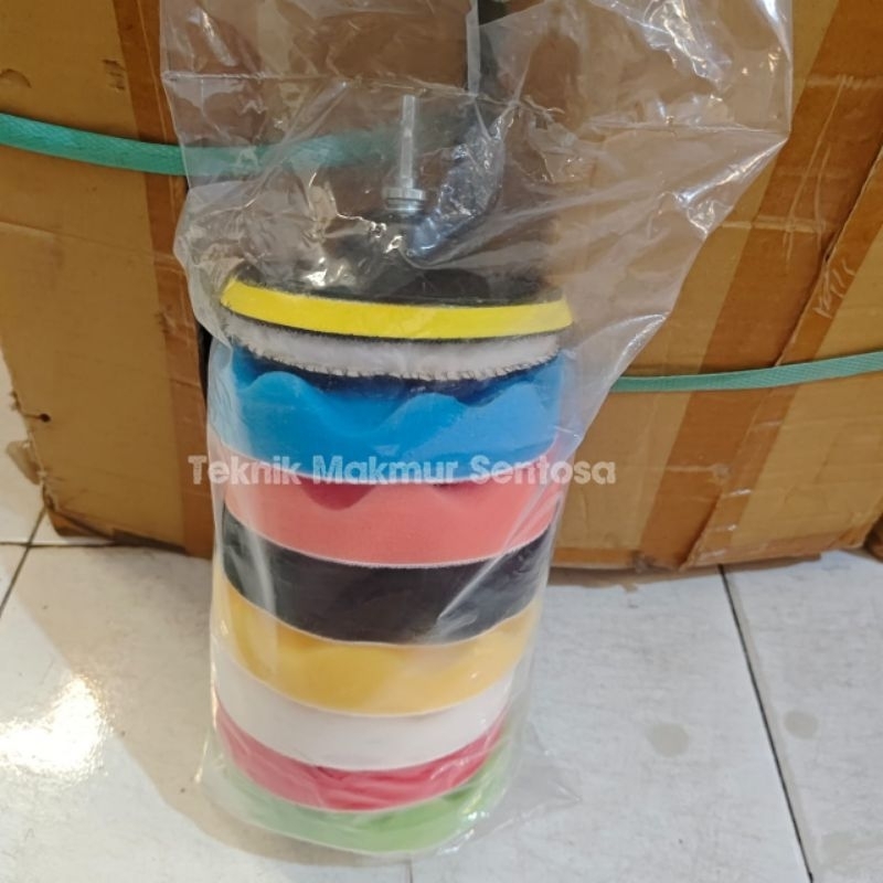 Jual Busa Poles Set Pcs M Polishing Spons Sponge Inch Shopee Indonesia