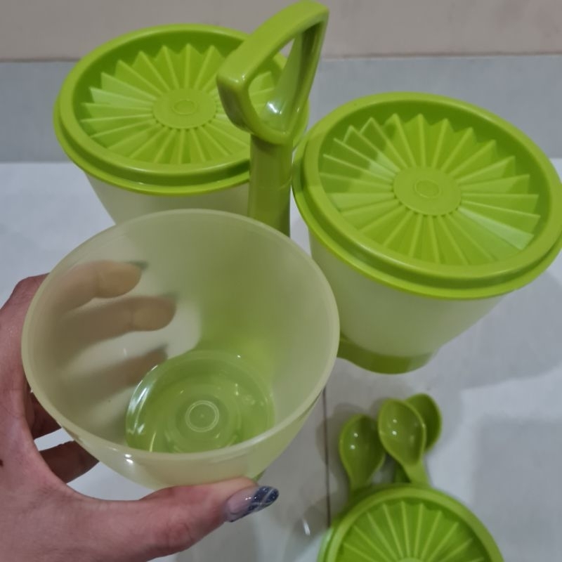 Jual TUPPERWARE blossom condimate hijau | Shopee Indonesia