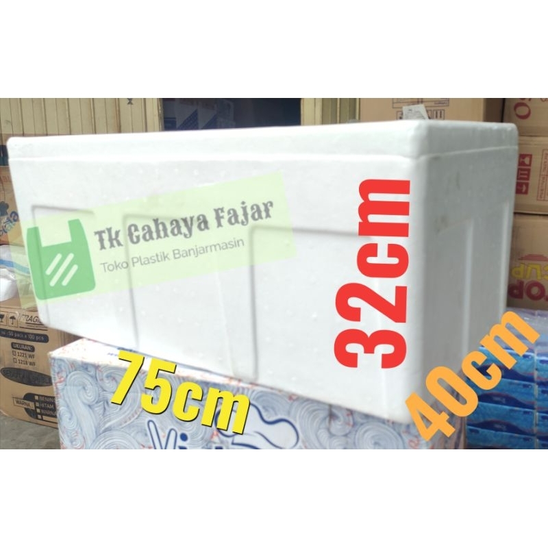 Jual Styrofoam Box Ikan Es Frozen Food 75x40x32 Sterofoam Box Besar