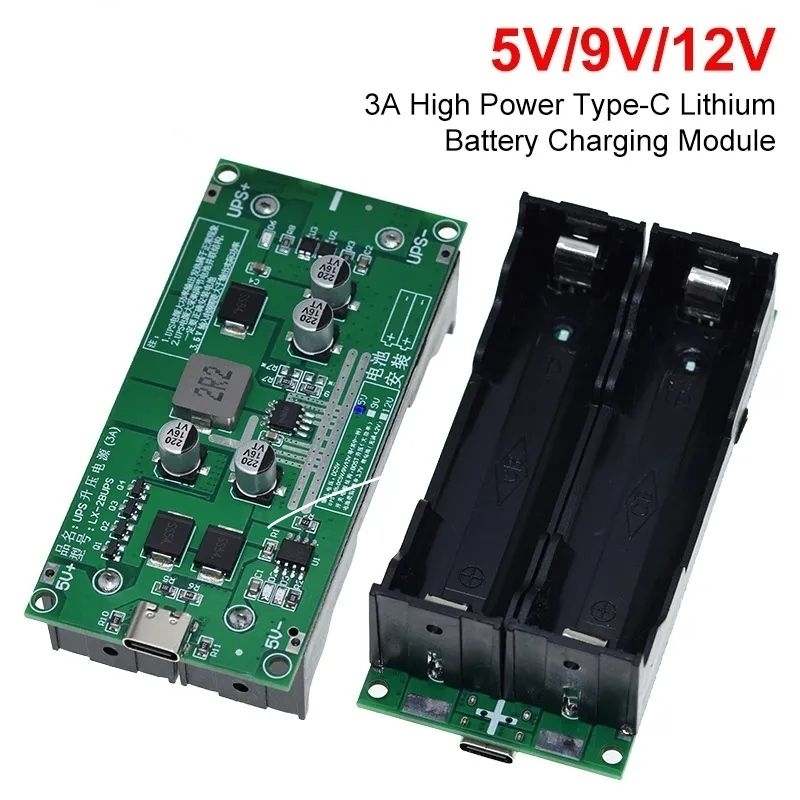 Jual Type C Mini UPS DIY Module 18650 Lithium Battery Charger Baterai 