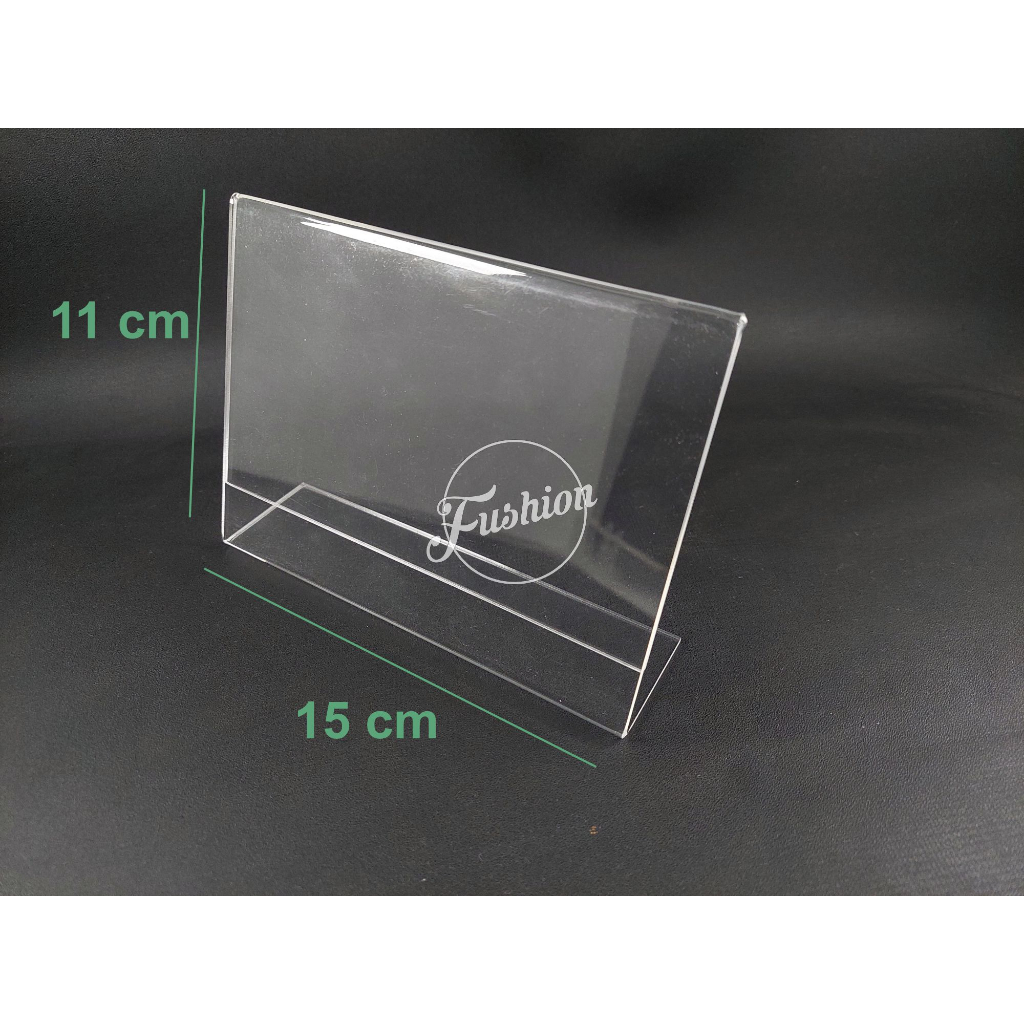 Jual Akrilik Tempat Brosur A6/Acrylic Tent Card Holder Stand / Qris