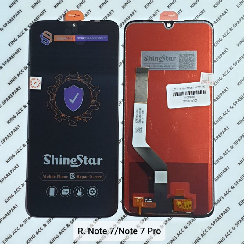 Display LCD Touch Screen compatibile per Xiaomi Redmi Note 7 / Note 7 Pro - Vetro Schermo Ricambio Assemblato Compatibile con M1901F7G, M1901F7H, M1901F7S, M1901F7I colore Nero Alta Definizione