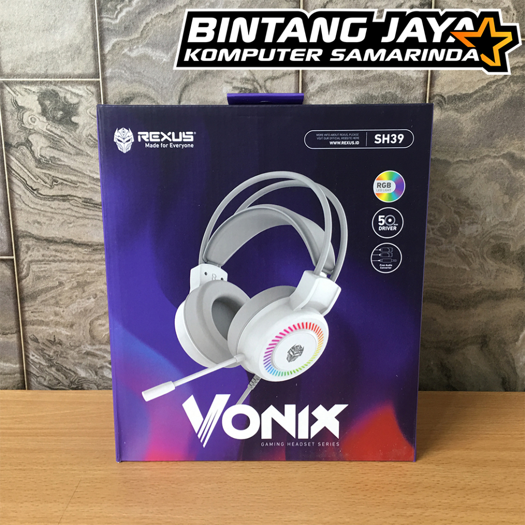 Jual Headset Gaming Rexus Vonix SH39 RGB - Putih | Shopee Indonesia